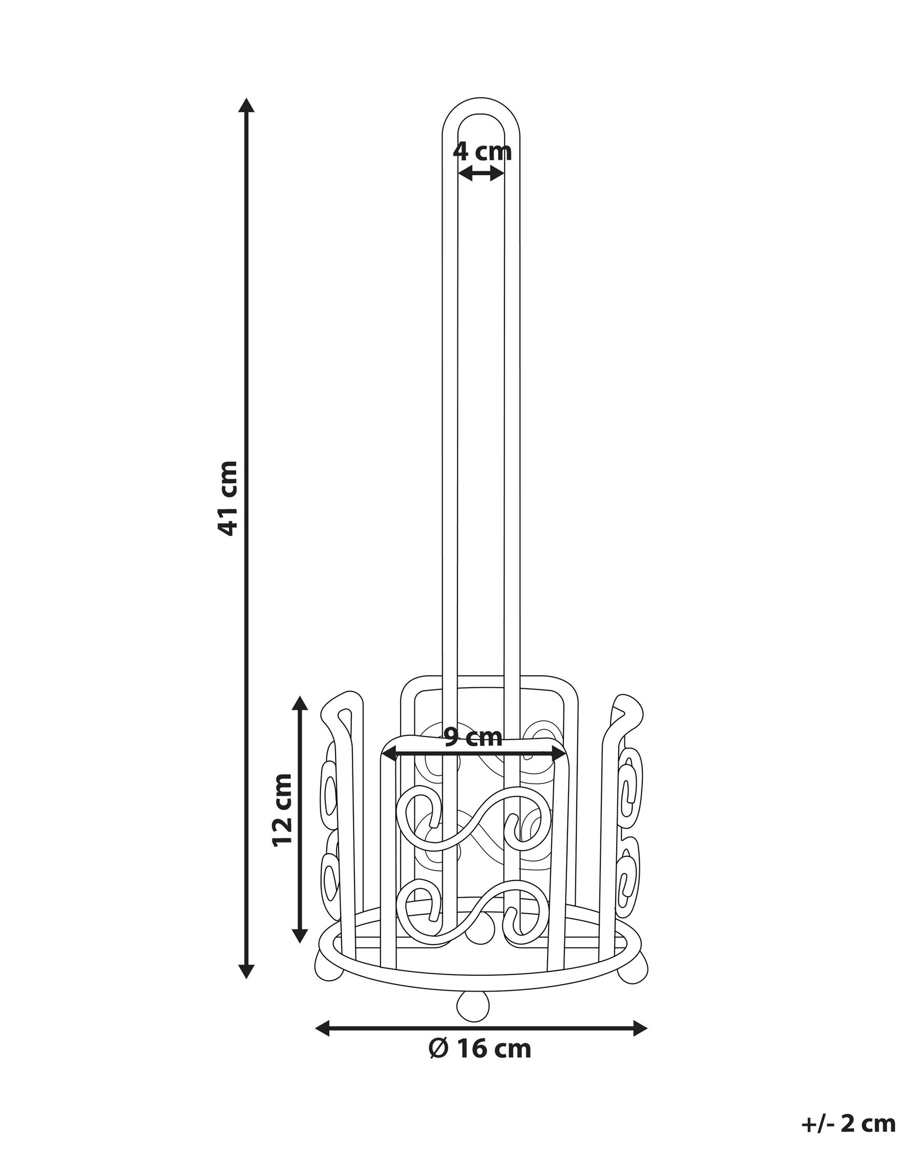 Toilet Paper Holder MANDI Metal Grey_827840
