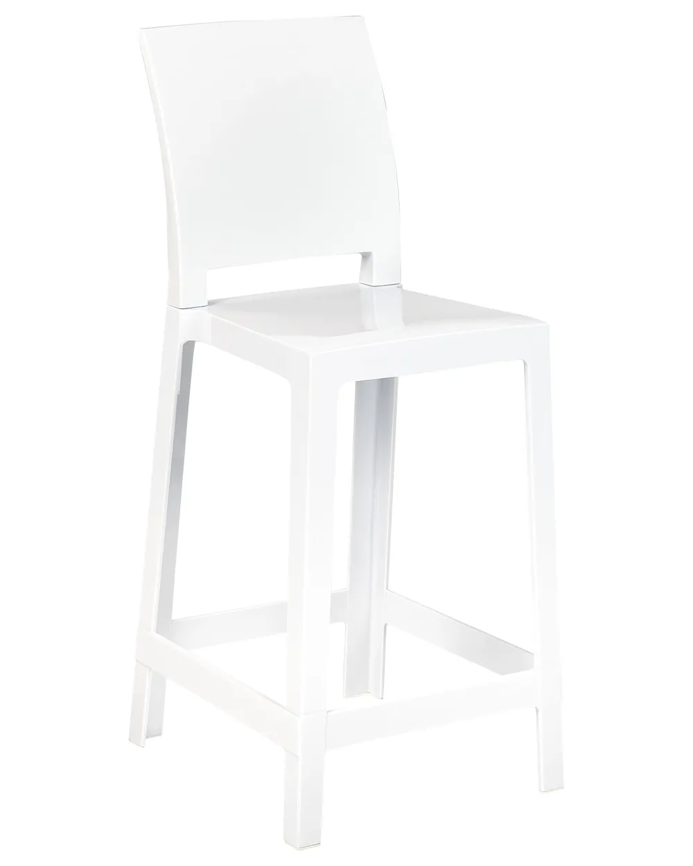 Set of 2 Bar Chairs WELLINGTON White_884219