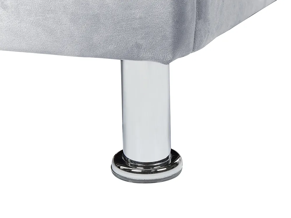 Bed Velvet METZ 90 x 200 cm (EU Single) Grey_861366