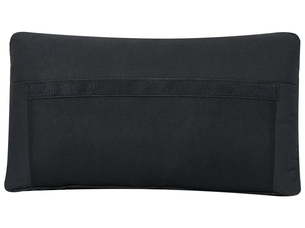 Modular Corner Sofa 5 Seater UNSTAD Fabric Black Right Hand_924788