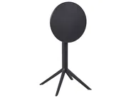 Trädgårdsbarbord LEGRENA 60 cm 60 cm Svart_1035072