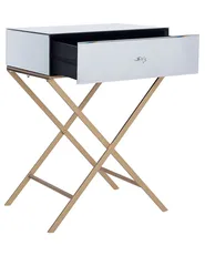 Side Table VIVY Glass Mirrored Silver_728602
