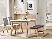 Dining Table PHOLA Light Oak 150 cm 90 cm_1183475