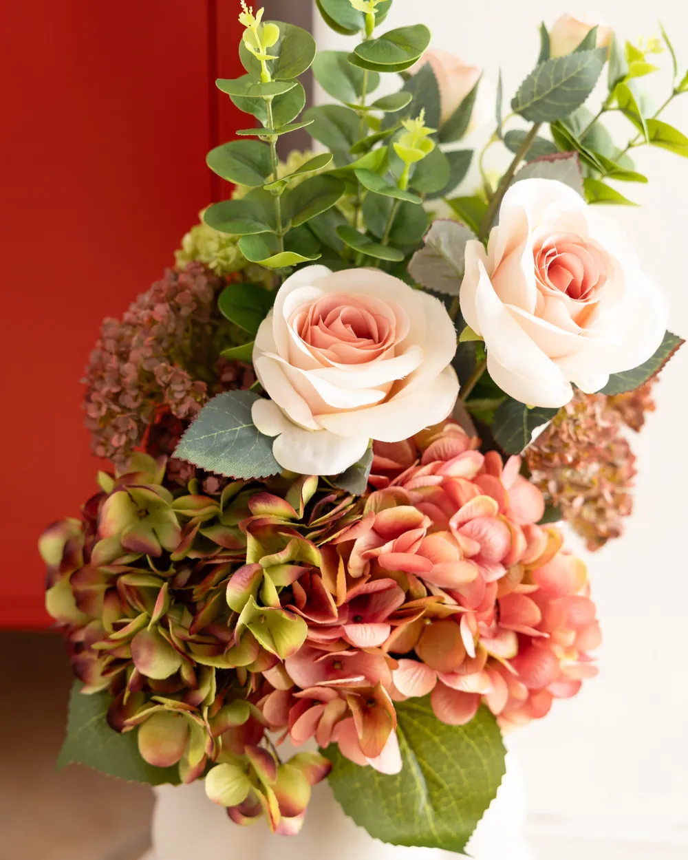 Konstgjord blomsterbukett MINDE 60 cm Rosa_1076193