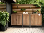 Outdoor Kitchen Cabinet IVREA Brown Certified Acacia Wood_987981