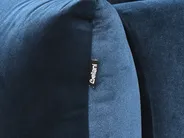 Soffa 3-sits LUVOS Sammet Mörkblå_970595