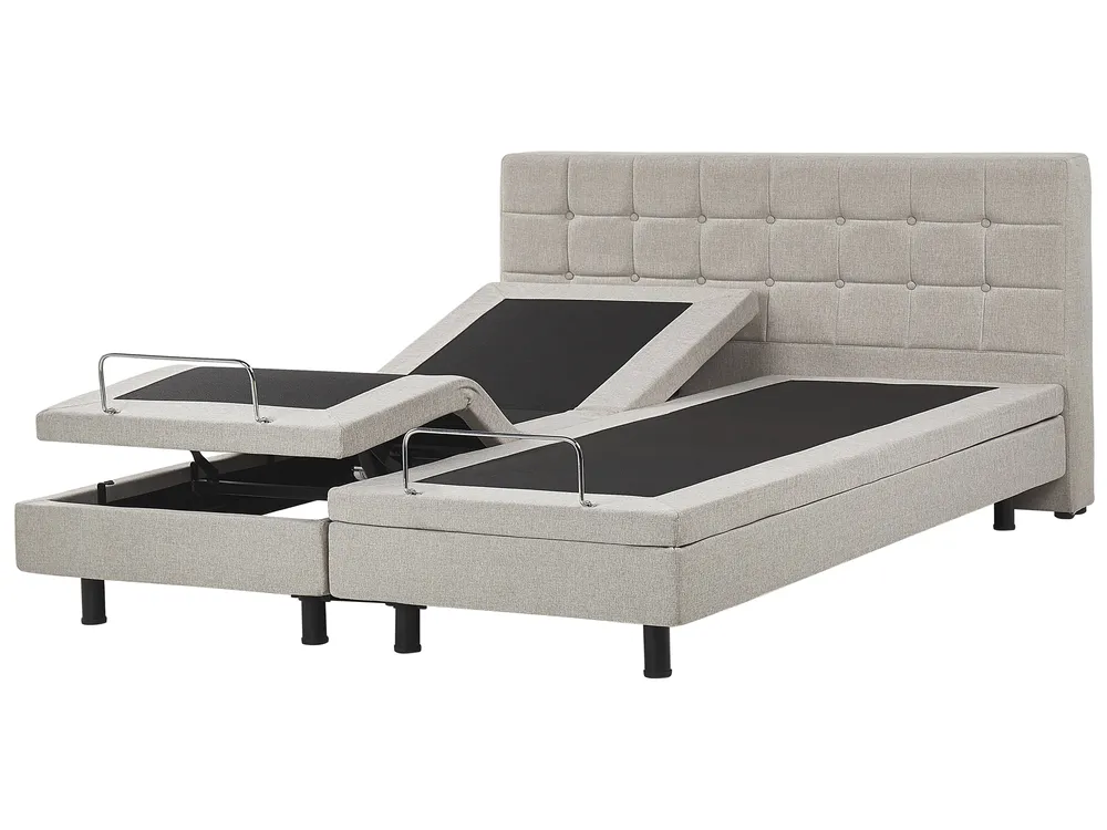 Adjustable Bed Fabric DUKE 180 x 200 cm (EU Super King) Beige