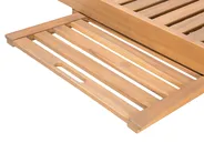 Sun Lounger CESANA Reclining Acacia Wood Light Brown_691170