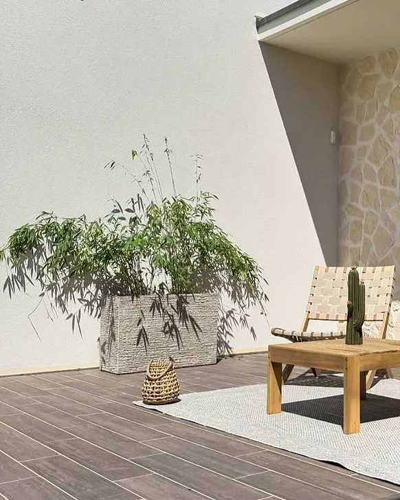 Blomkruka EDESSA 80 cm Ljusbeige_953724