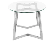 Coffee Table FRESNO Glass Silver_733051