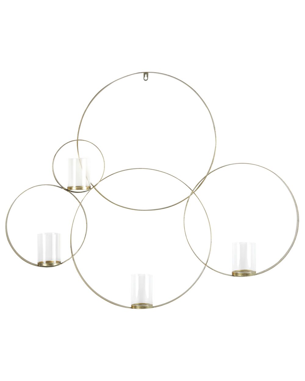 Wall Candle Holder BURU 80 cm Metal Gold