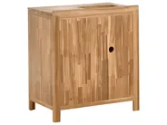 Outdoor Kitchen Cabinet with Sink VENOSA Brown/ Black Acacia Wood_984605