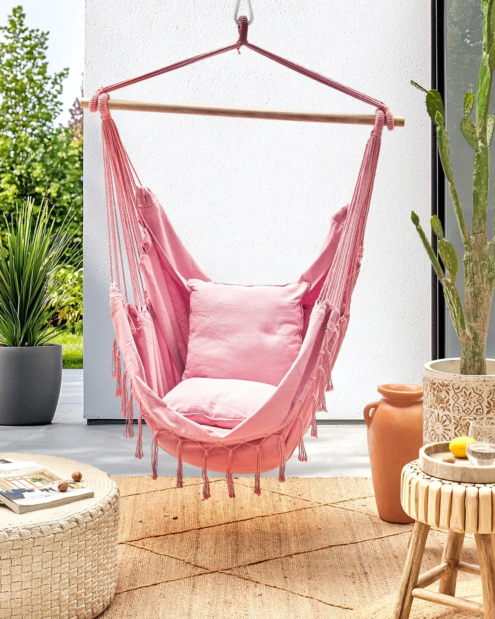Hanging Chair BONEA Cotton Pink