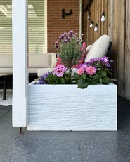 Kukkaruukku MYRA 60 cm Valkoinen_980771