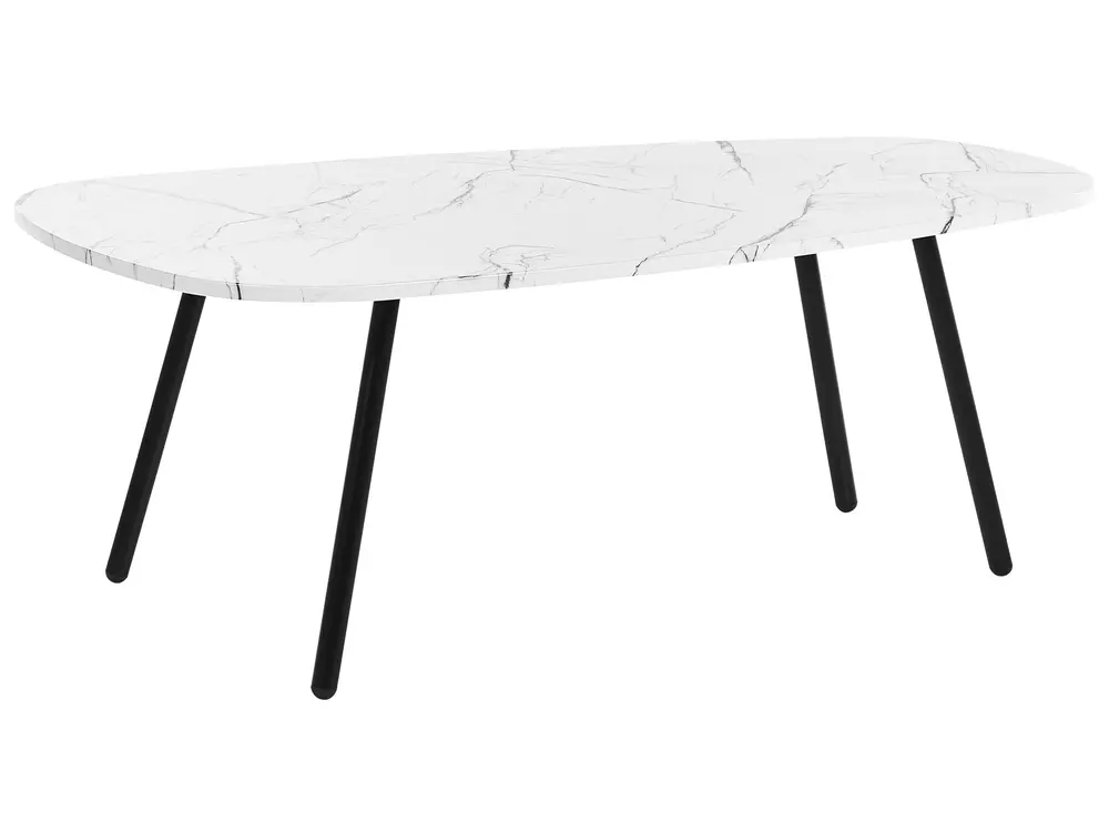 Coffee Table BIDDLE White Marble