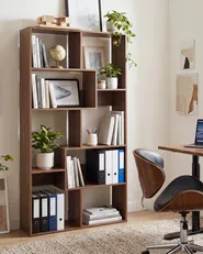 6 Tier Bookcase CHATEH 180 cm Brown_1072341