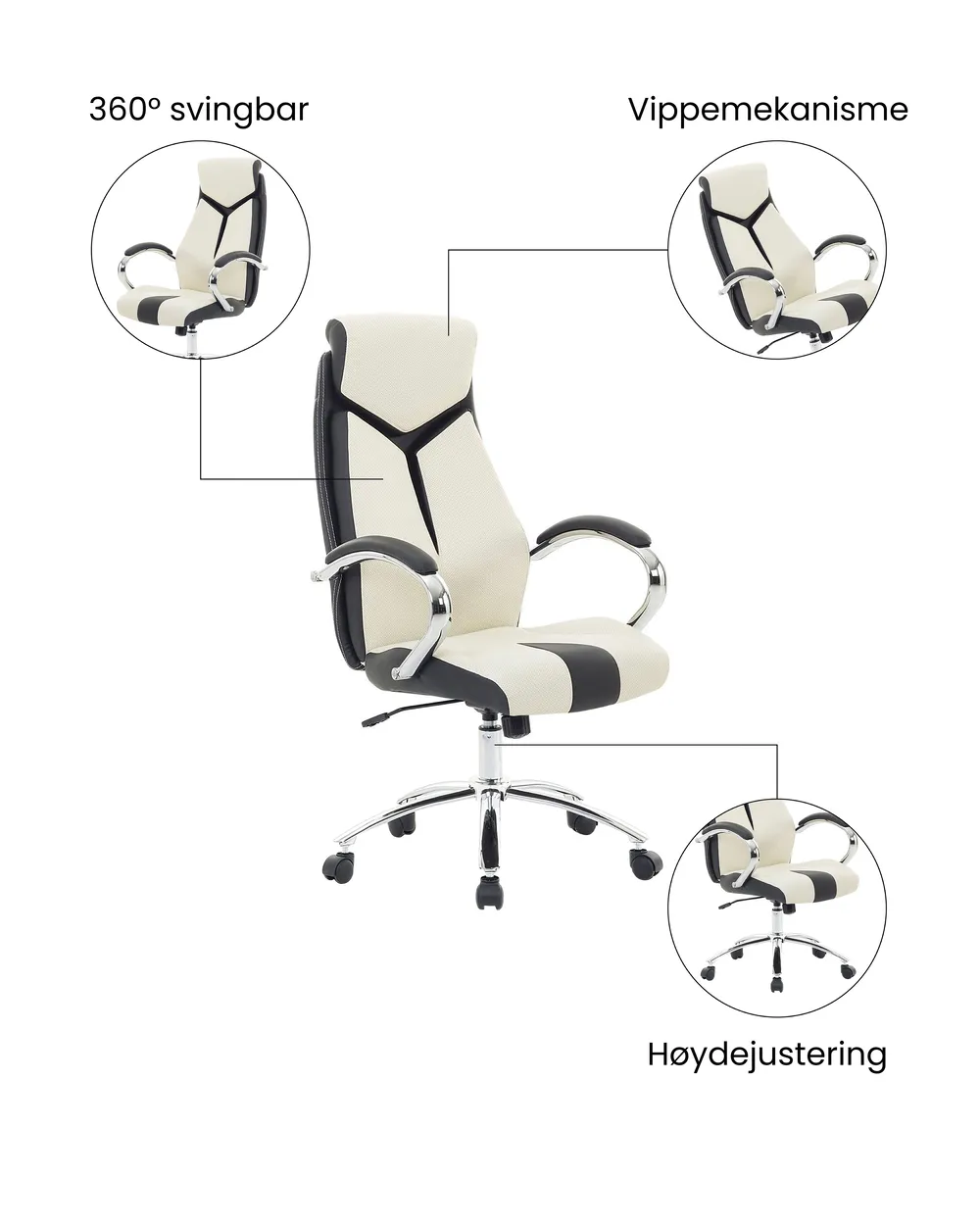 Kontorstol FORMULA Beige_1074407