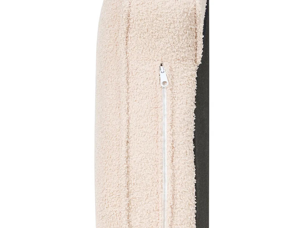 Right-Hand Chaise Longue ALLIER Boucle Light Beige_879216