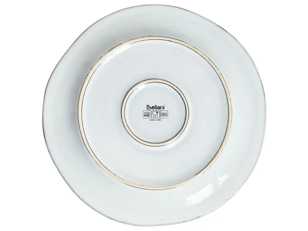 Set med 12 matserviser CHERVIL Stengods Ljusblå_956474