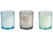 Set of 3 Scented Candles SHEER JOY Soy Wax Fresh Notes_874550