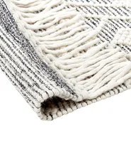 Rug KAVAK Black 160 x 230 cm Wool_856523