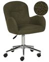 Desk Chair PRIDDY Boucle Dark Green