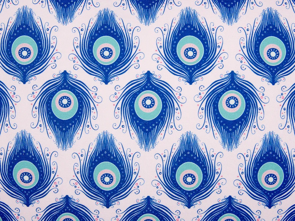 Set of 2 Outdoor Cushions CERIANA Animal Pattern 40 x 60 cm Blue_880883
