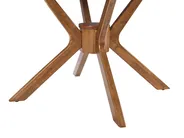 Extending Dining Table TYMIS Dark Oak 107/137 cm 107 cm_1020127