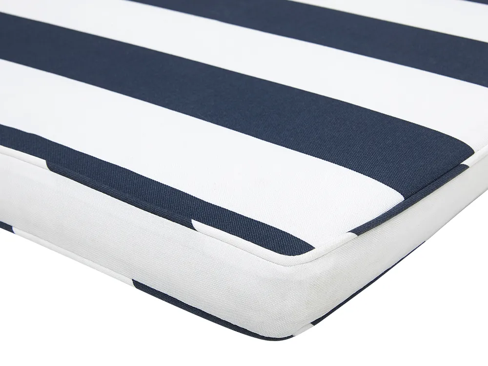 Bench Seat Pad Cushion VIVARA 152 x 54 cm Navy Blue_774715