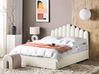 Ottoman Bed VINCENNES Velvet Off-White 160 x 200 cm (EU King Size)