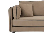 Corner Sofa 3 Seater ALTAN Fabric Brown Left Hand_951191