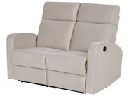 Elektrisk reclinersoffa 2-sits VERDAL Sammet Beige_1080973