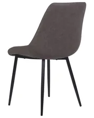 Set of 2 Dining Chairs MARIBEL Faux Leather Dark Brown_716434