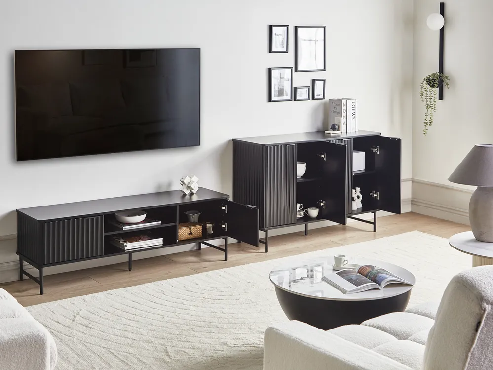 TV Stand GLASTONBURY Black_972696