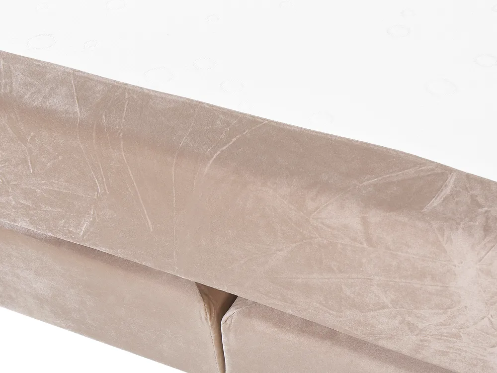 Jenkkisänky sametti MARQUISE 180 x 200 cm Beige_798439