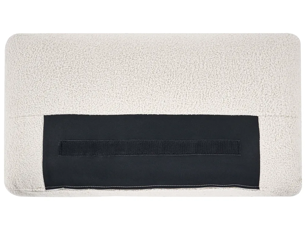 Modular Corner Sofa 5 Seater KIVVIK with Ottoman Boucle Off-White Left Hand_1045811