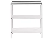 3 Piece Outdoor Kitchen Set VILAMA White Metal_976977