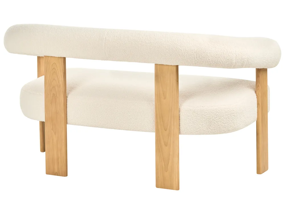Living Room Set ILBRO Boucle Off-White/ Light Brown_985017