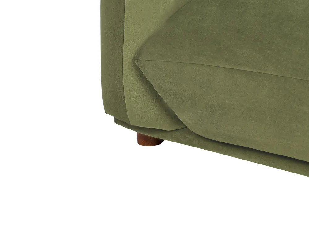 Living Room Set 5 Seater LUVOS Velvet Green_972018