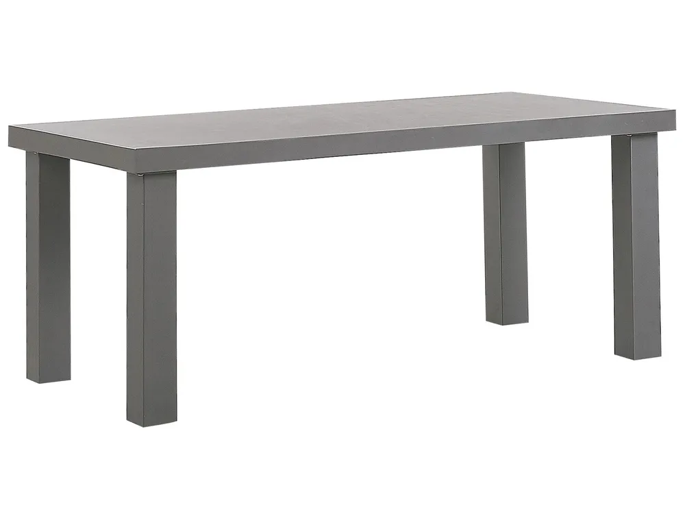 Garden Dining Table TARANTO 180 cm 90 cm Concrete Grey