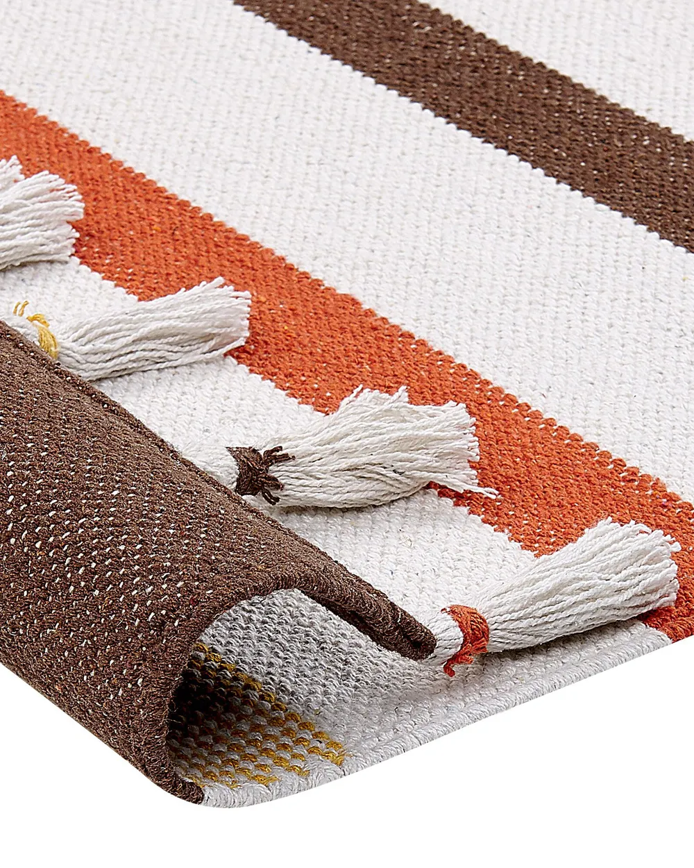 Rug HISARLI Brown 140 x 200 cm Cotton_837123