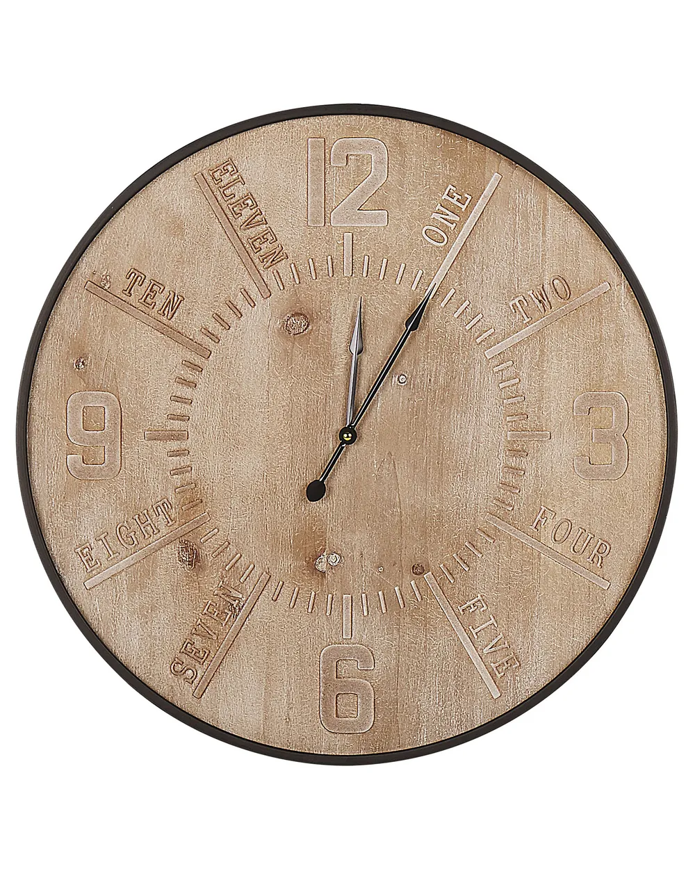 Wall Clock DOLE 60 cm Light Brown