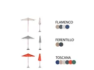 Garden Dining Set 6 Seater AGELLO with Parasol (12 Options) Acacia Wood Brown_924405