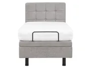 Adjustable Bed Fabric DUKE 80 x 200 cm (EU Small Single) Light Grey_973568