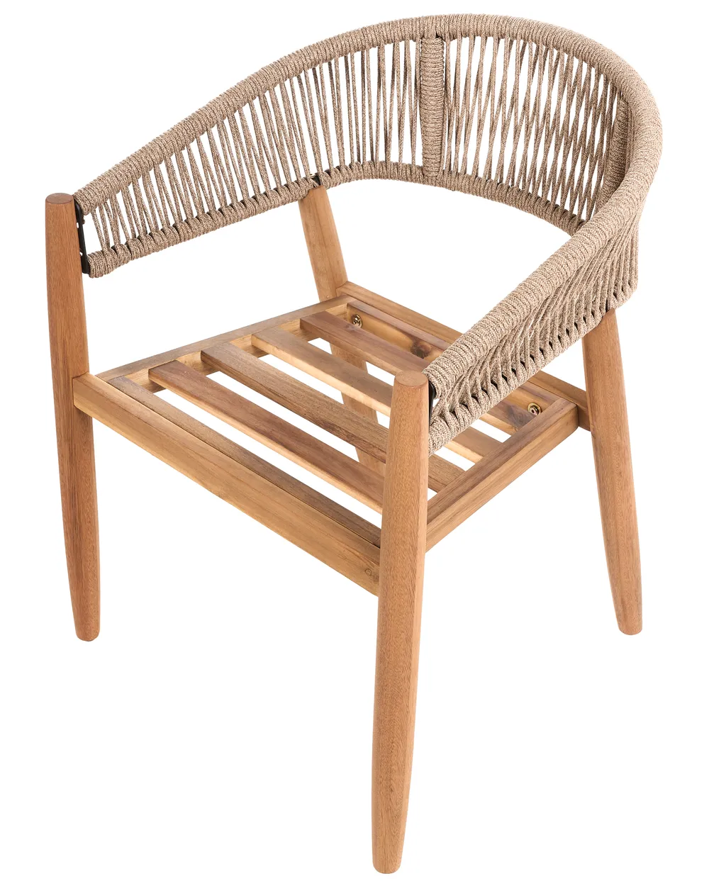 Set of 2 Garden Chairs MARZAMEMI Acacia Wood Light Grey_1124964