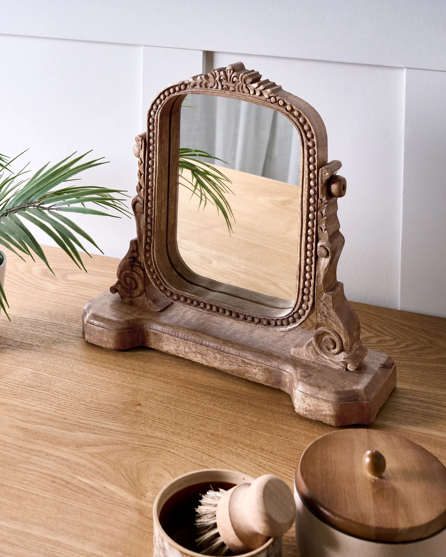 Makeup Mirror DISZNA Brown_1003903