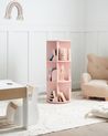 Rotating Bookshelf CANEY 94 cm Pastel Pink