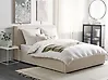 Ottoman Bed MOISSAC Fabric Beige 160 x 200 cm (EU King Size)