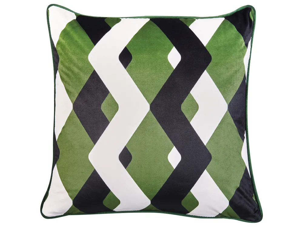 Set of 2 Outdoor Cushions SWAY Geometric Pattern 45 x 45 cm Multicolour_979582