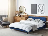 Bed Velvet FITOU 160 x 200 cm (EU King Size) Dark Blue_709939